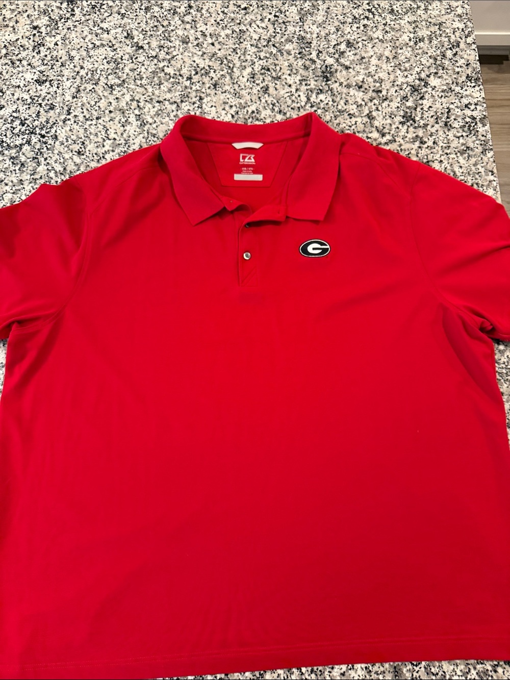 Cutter & Buck Red Georgia 'Bulldogs G' Polo Shirt